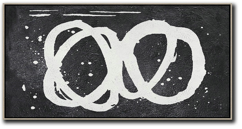Large Living Room Wall Decor,Oversized Panoramic Minimal Art On Canvas - Extra Large Paintings